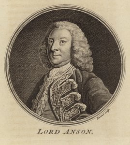 Portret van Lord Anson