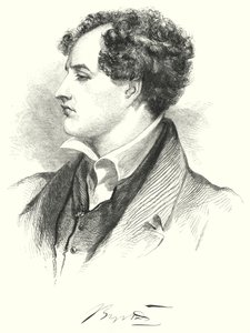 Portret van Lord Byron door English School
