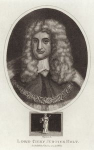 Portret van Lord Chief Justice Holt door English School