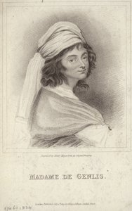 Portret van Madame de Genlis door English School