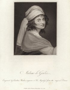 Portret van Madame de Genlis door English School