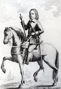 Portret van Generaal-majoor Desborough te paard door English School