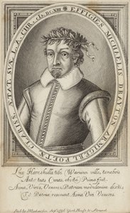 Portret van Michael Drayton door English School