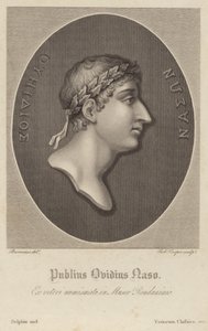 Portret van Ovidius door English School