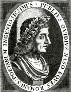 Portret van Ovidius, 1639 door English School