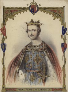 Portret van Prins Albert als Koning Edward III