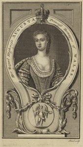 Portret van Prinses Augusta van Saksen-Gotha-Altenburg door English School