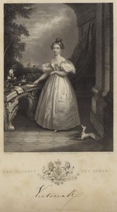 Portret van Koningin Victoria door English School