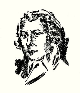 Portret van Richard Brinsley Sheridan door English School