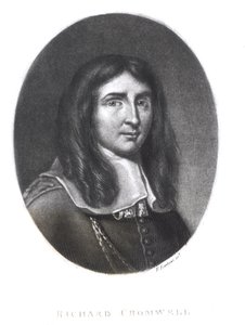 Portret van Richard Cromwell (1626-1712) gegraveerd door Richard Earlom (1743-1822) uit 