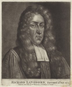 Portret van Richard Langhorne door English School