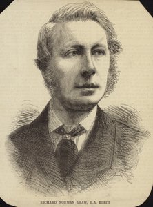 Portret van Richard Norman Shaw door English School