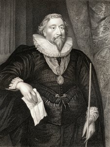 Portret van Richard Weston, uit Lodges British Portraits