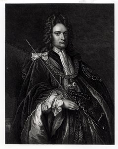 Portret van Robert Harley, eerste graaf van Oxford door English School
