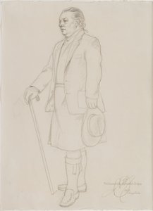 Portret van Roderick Gradidge door English School