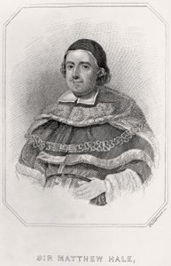 Portret van Sir Mathew Hale, 1835