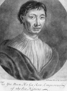 Portret van Tee Yee Neen Ho Ga Row, Keizer van de Zes Naties