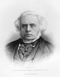Portret van de zeer eerbiedwaardige John Bright door English School