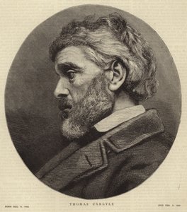 Portret van Thomas Carlyle door English School