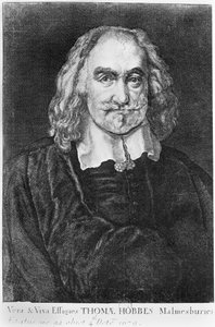 Portret van Thomas Hobbes (1588-1679) door English School