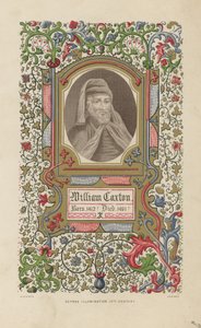 Portret van William Caxton door English School