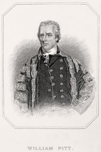Portret van William Pitt, 1835 door English School