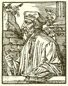 Portret van Wycliffe door English School