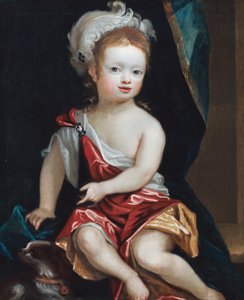 Portret van een jongen door English School