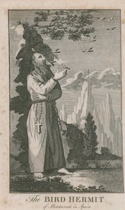 Portret van de Vogelkluizenaar van Montserrat door English School