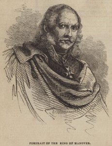 Portret van de koning van Hannover door English School