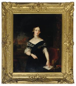 Portret van de jonge Koningin Victoria