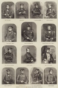 Portretten van Kapitein Sir John Franklin en zijn bemanning door English School