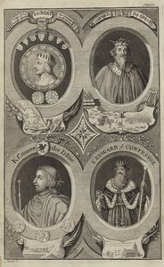 Portretten van Koningen van Engeland door English School