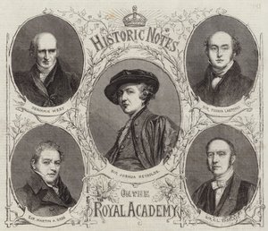 Portretten van de presidenten van de Royal Academy door English School