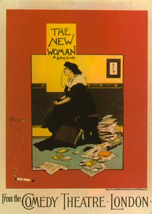 Poster voor De Nieuwe Vrouw door Sydney Grundy in het Comedy Theater