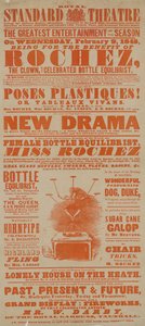 Poster voor het Royal Standard Theatre, 9 februari 1848