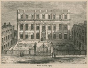 Powis House, Londen, in 1714