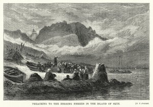 Prediking aan de Haringvissers op het Eiland Skye door English School