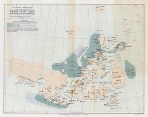 Voorlopige schetskaart van de eilandengroep bekend als Franz Josef Land door English School