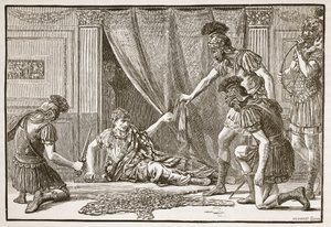 Pretoriaanse garde begroet Claudius als Imperator