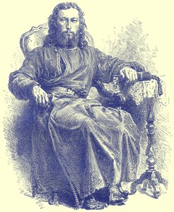 Priester van de Griekse kerk, illustratie uit Geïllustreerde Reizen, bewerkt door H. W. Bates, gepubliceerd ca. 1880