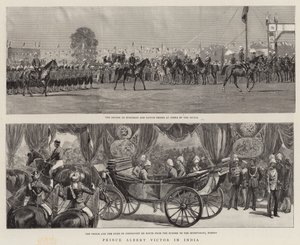 Prins Albert Victor in India door English School