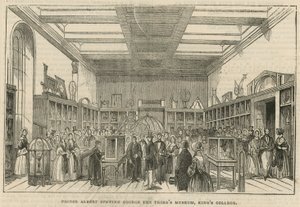 Prins Albert opent het Museum van George de Derde, Kings College, Londen door English School