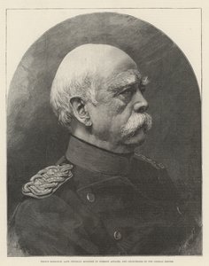 Prins Bismarck, voormalig Pruisisch minister van Buitenlandse Zaken en kanselier van het Duitse Rijk