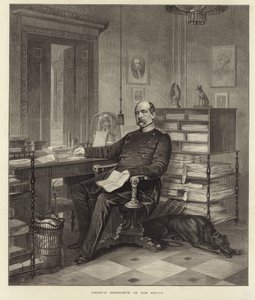 Prins Bismarck in zijn studeerkamer