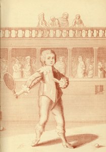 Prins James, hertog van York, speelt tennis door English School