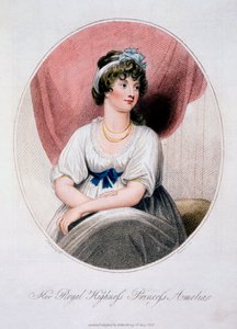 Prinses Amelia, 1806 door English School