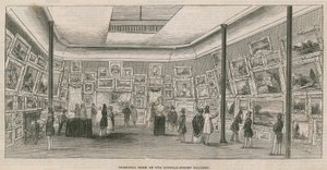Hoofdzaal van de Suffolk Street Galerij door English School