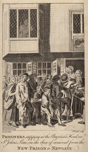 Gevangenen stoppen bij het Baptists Head in St Johns Lane