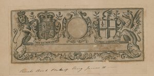 Privéboekplaat van Koning James II door English School